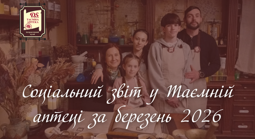 Соціальний звіт Таємної аптеки за березень 2026